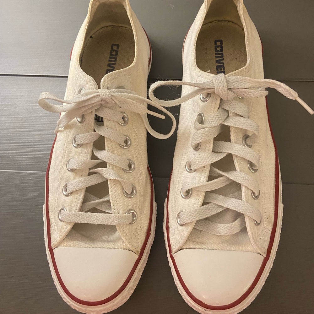Converse White and Red Sneakers